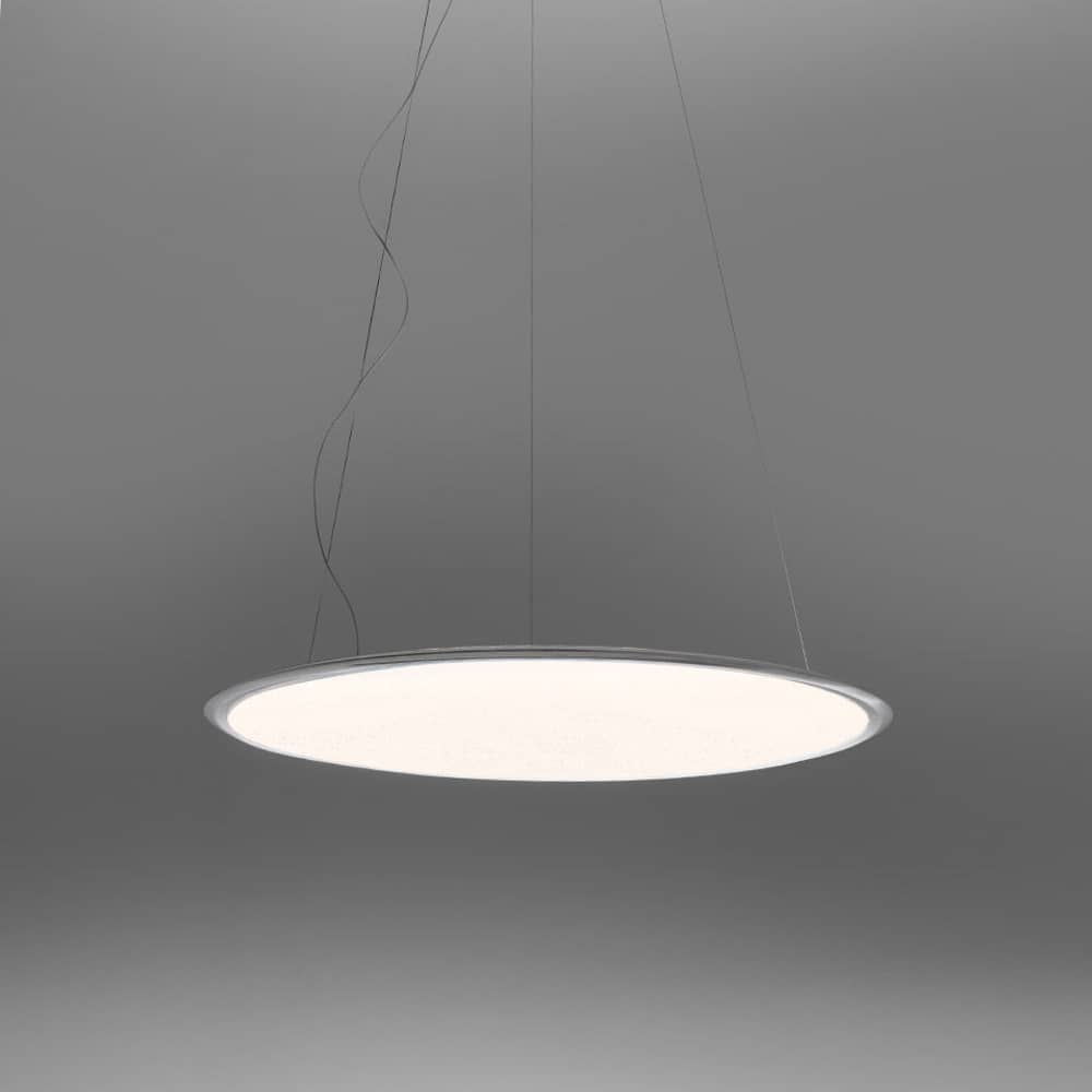 Suspension Discovery LED plastique transparent / Ø 70 cm - Bluetooth - Artemide - Aluminium / Transparent - Aluminium, PMMA