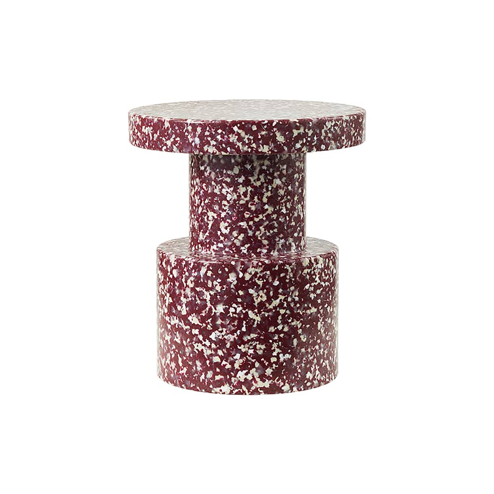 Tabouret Bit / H 42 cm - Recyclé - Normann Copenhagen - Bordeaux - Polyéthylène recyclé