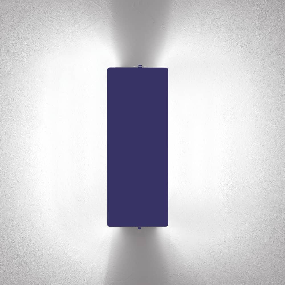  Wall light metal blue with a dual LED swivelling panel / Charlotte Perriand, 1962 - Nemo - Blue - Painted aluminium, Painted metal
