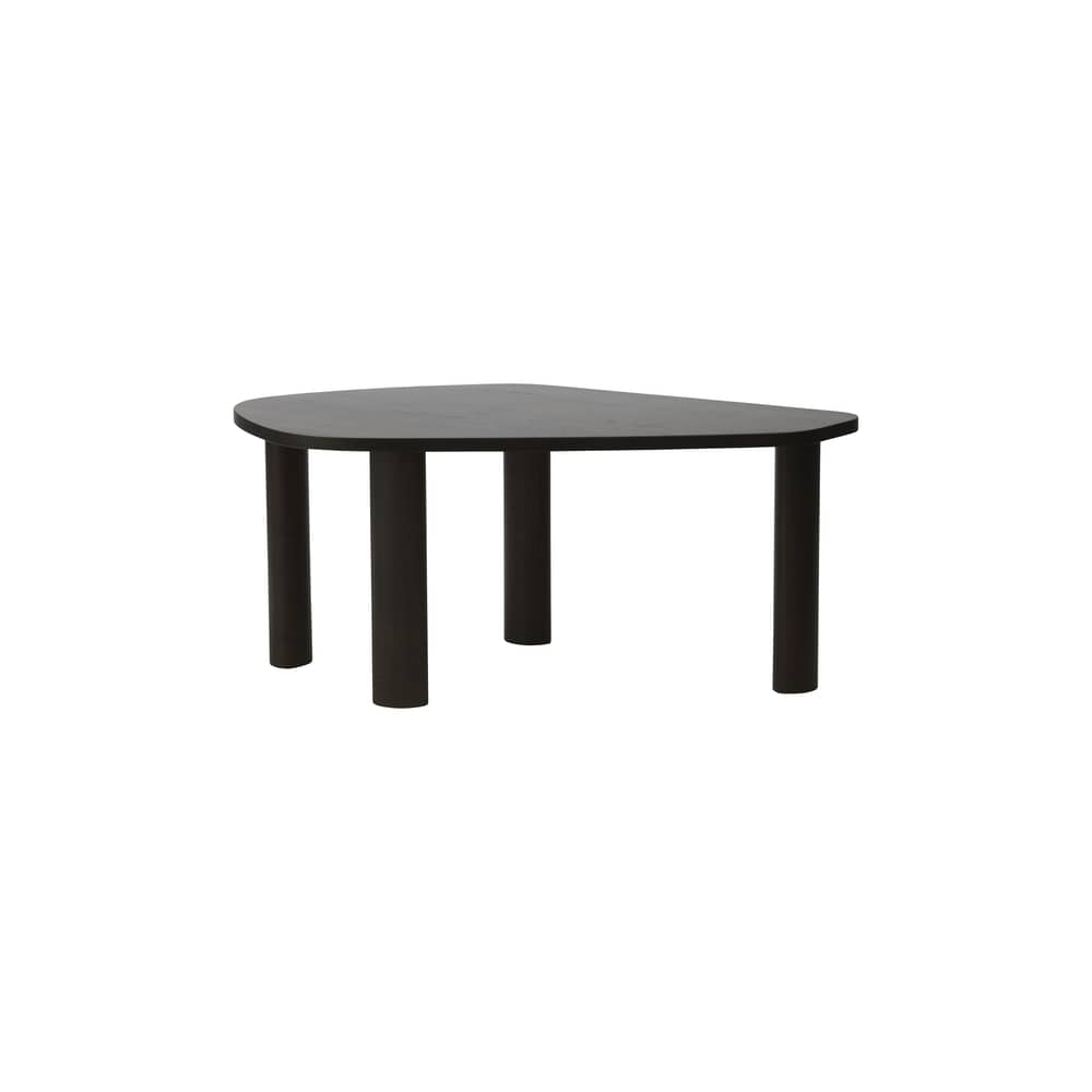 Sculp Large Coffee table wood brown / 109 x 64 x H 47 cm - Normann Copenhagen - 109 x 64 x H 47 cm / Burnish - Stained solid ash