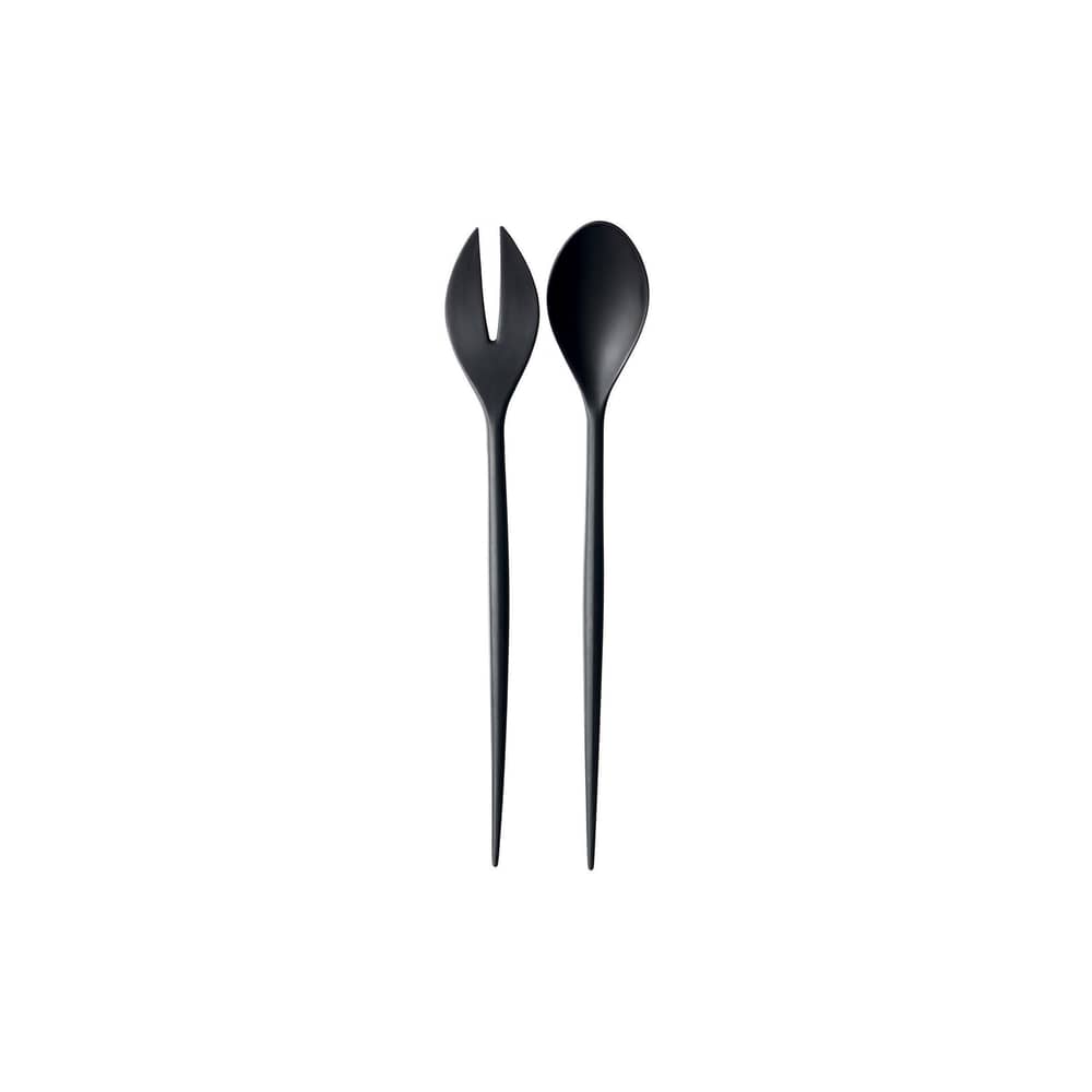 Couverts à salade Krenit plastique noir / Mélamine - Normann Copenhagen - Noir - Mélamine
