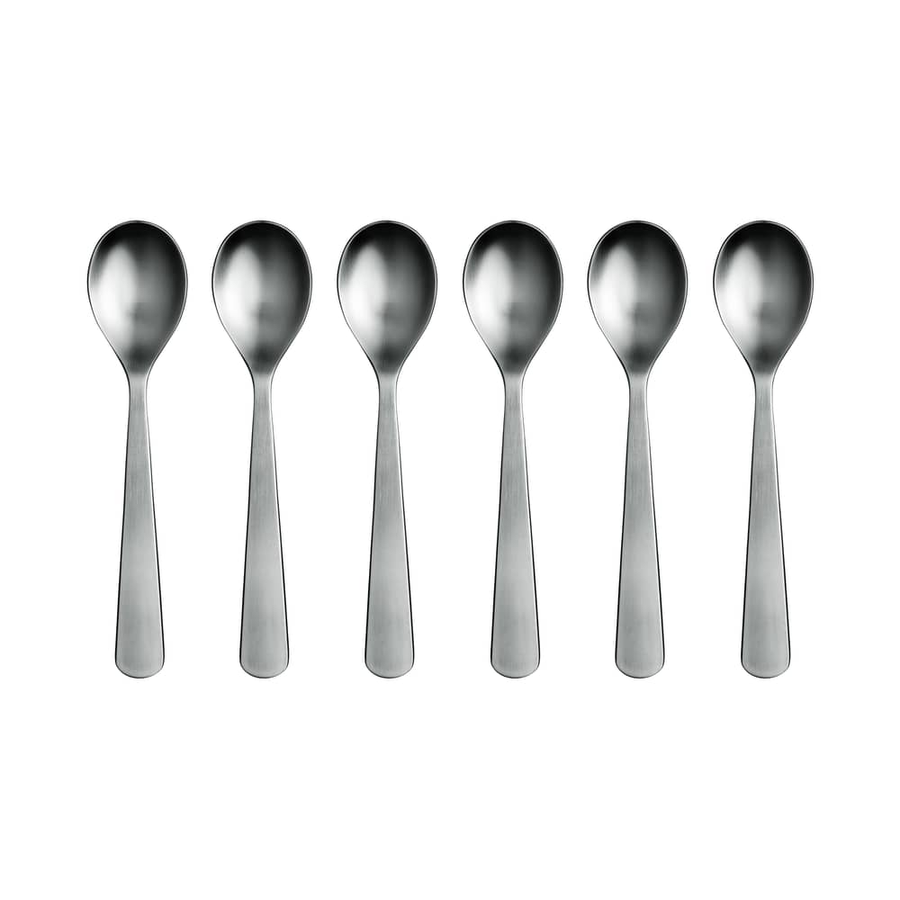 Set de 6 cuillères à café Normann - Normann Copenhagen - Acier mat - Acier