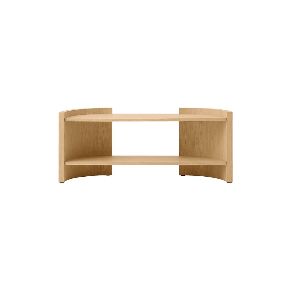 Étagère Crescent Low bois naturel / L 150 x H 60 cm - Audo Copenhagen - Chêne - Contreplaqué, MDF
