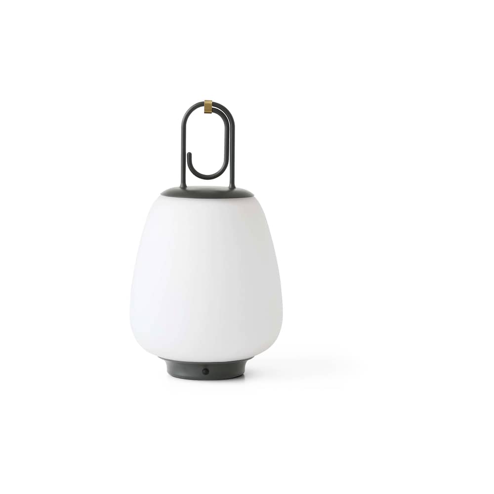 Lampe extérieur sans fil rechargeable Lucca SC51 LED verre vert / Soufflé bouche - &tradition - Gris-vert - Métal laqué époxy, Verre soufflé bouche