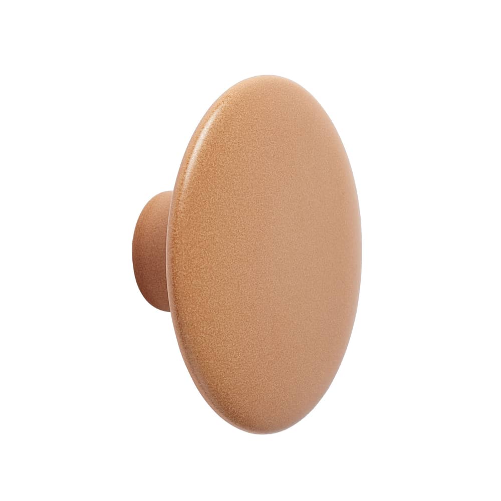 Patère The Dots Ceramic céramique orange / Medium - Ø 13 / Lars Tornoe, 2007 - Muuto - Ocre - Faïence émaillée