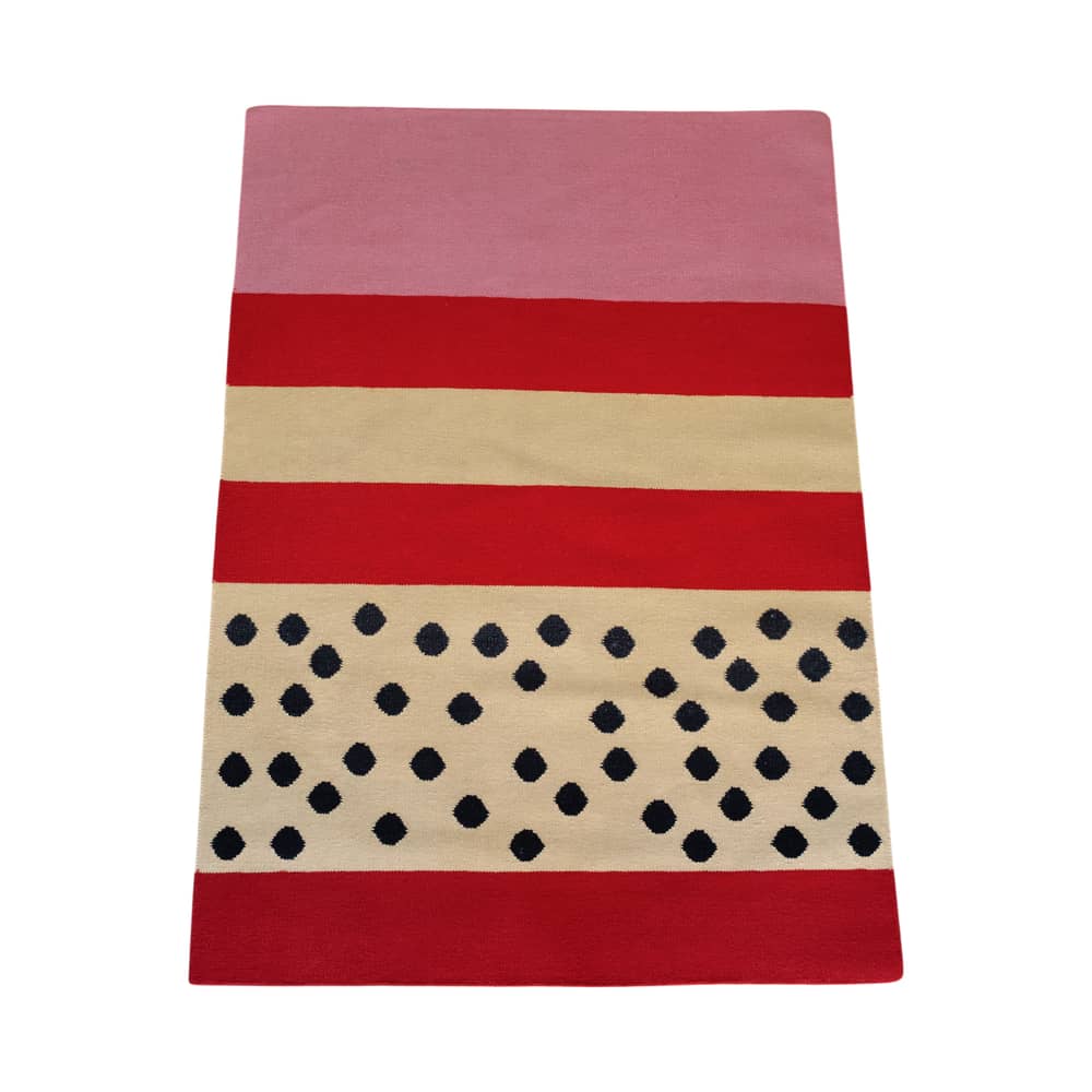 Tapis Like A Watermelon / 210 x 140 cm - Tissé main - COLORTHERAPIS - 210 x 140 cm - Laine vierge de Nouvelle-Zélande