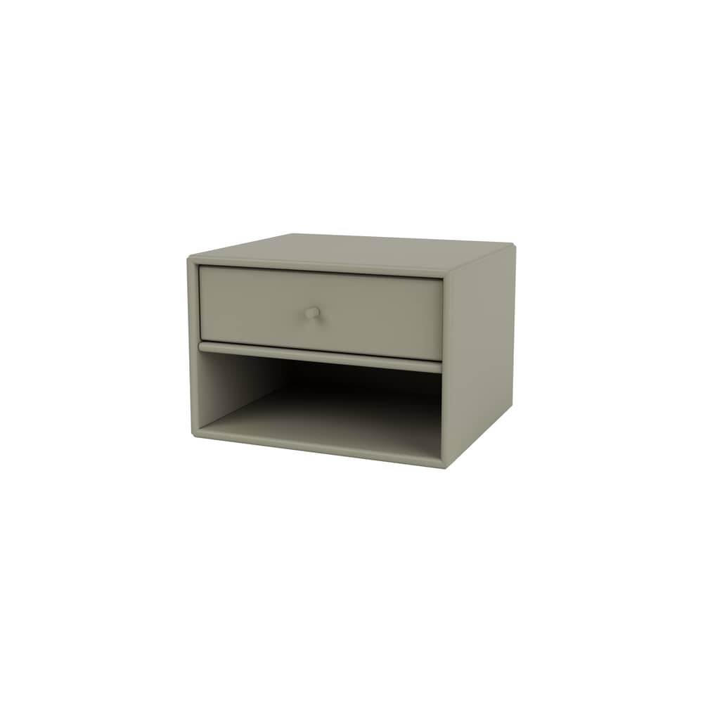 Wandmontierter Nachttisch Dash holz grau / Konsole - L 35,4 x T 30 x H 24 cm - MONTANA - Fennel 144 - lackierte Holzfaserplatte