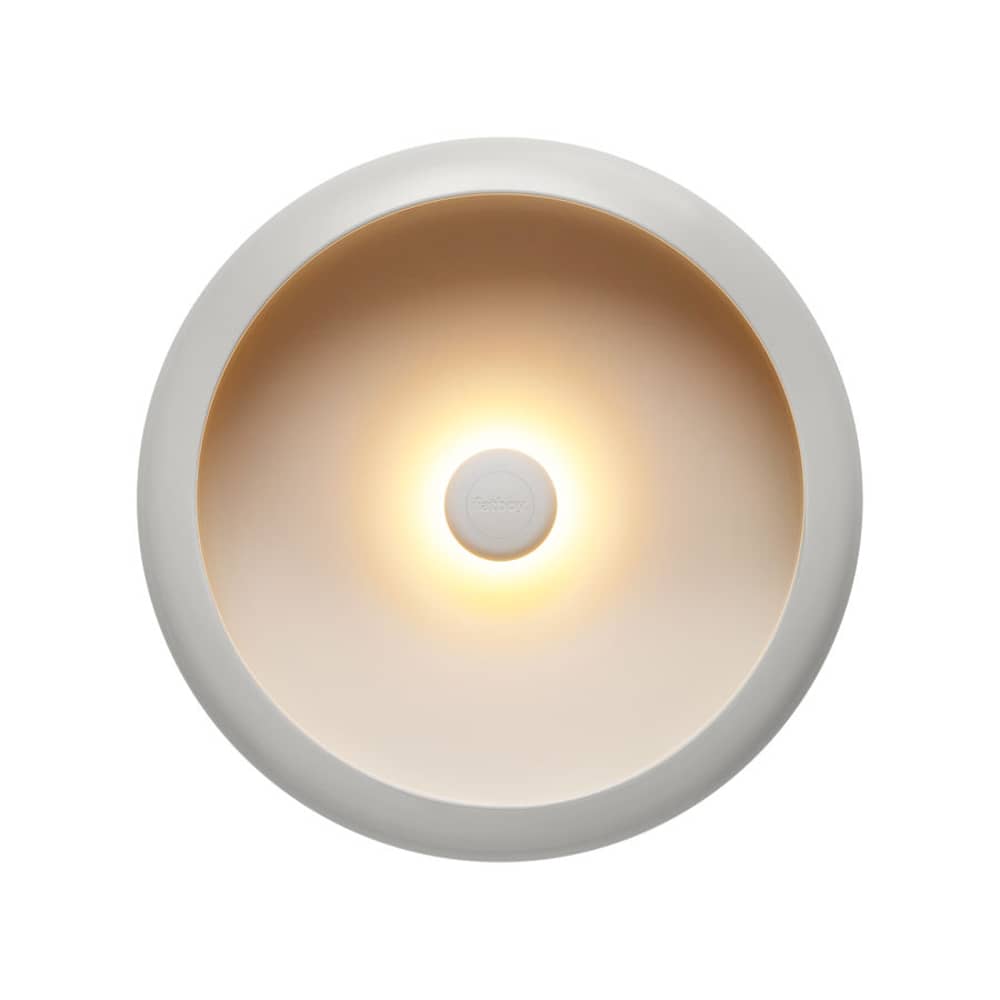 Applique d\'extérieur Oloha Large / Lampe sans fil - Ø 37,5 cm - Fatboy - Gris clair - ABS, Aluminium thermolaqué, Silicone