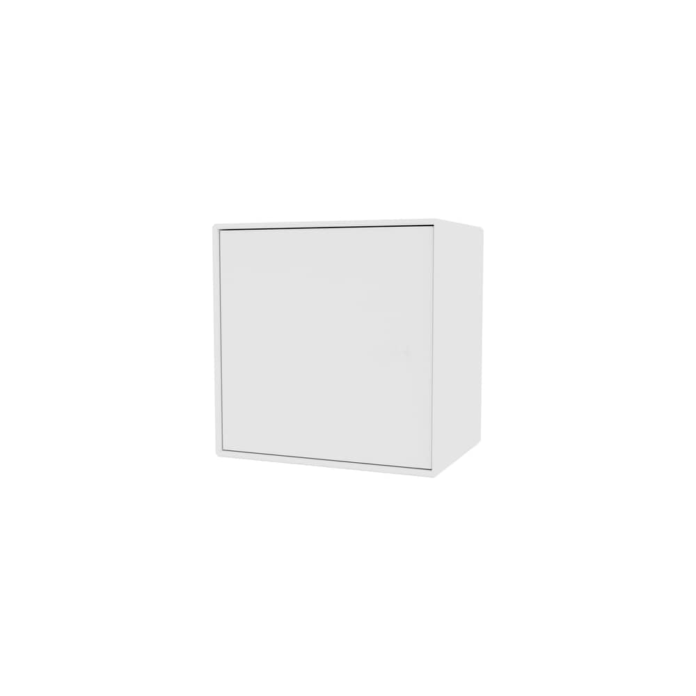 Rangement mural Montana Mini 1003 / Porte droite - 35 x 35 x P 25 cm - MONTANA - New white 101 - MDF laqué