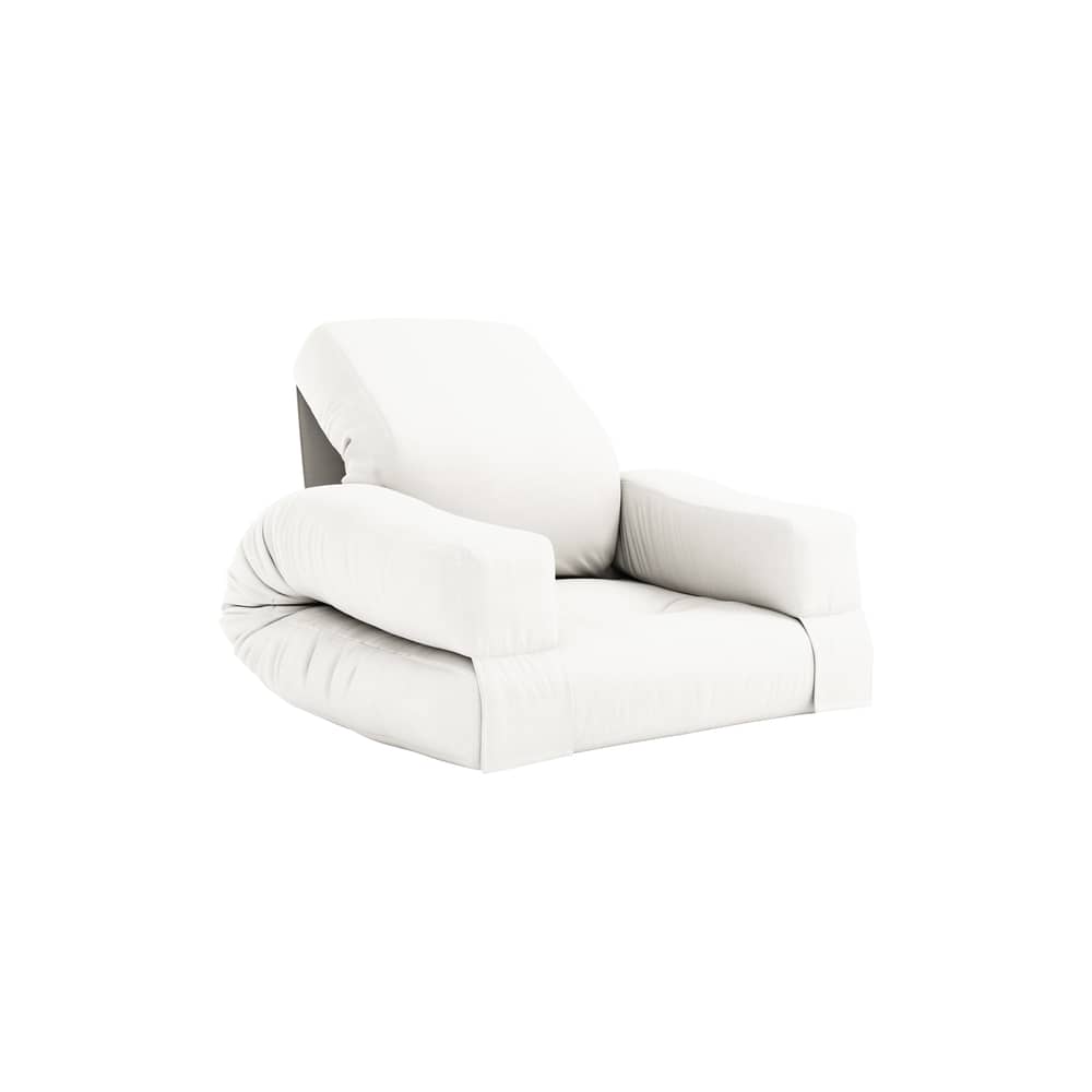 Fauteuil convertible enfant Mini Hippo / Lit d\'appoint - KARUP DESIGN - Naturel 701 - Coton, Fibres mélangées, Mousse