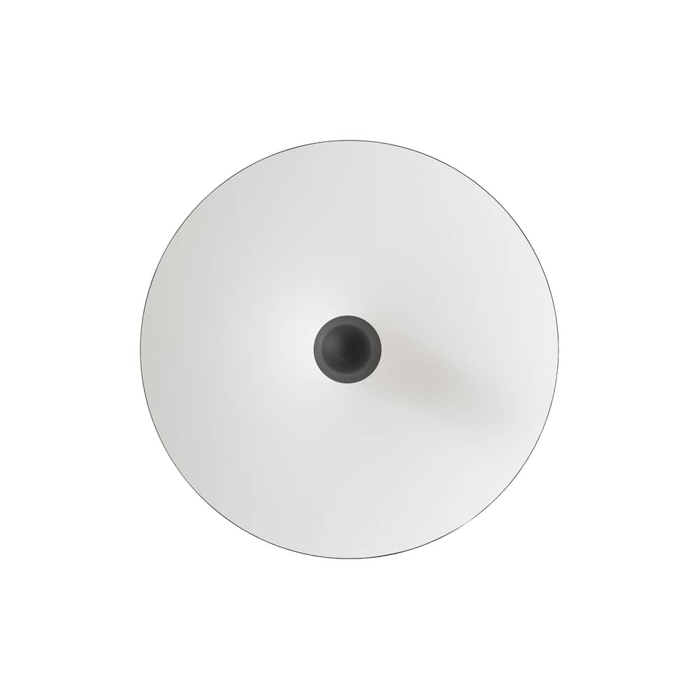 Lampada da parete Kantarell LED metallo bianco / Plafoniera - Ø 55 cm - NEW WORKS - Bianco / Nichel - Acciaio, Alluminio