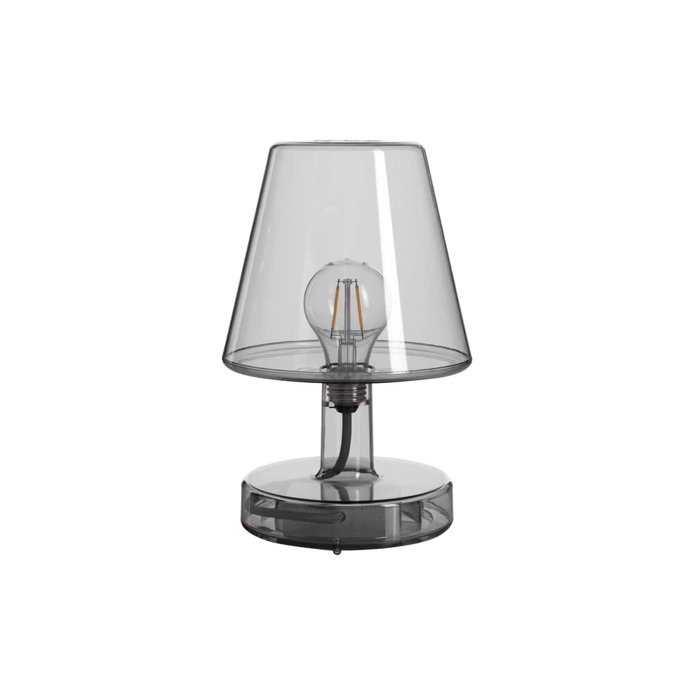 Lampada senza fili ricaricabile Transloetje LED materiale plastico grigio / LED - Ø 16 x H 25 cm - Fatboy - Grigio - policarbonato