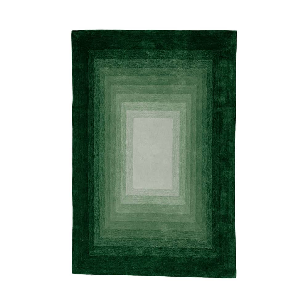 Teppich Green Door textil grün / 240 x 170 cm – handgetuftet - COLORTHERAPIS - 240 x 170 cm - Neuseeländische Schurwolle