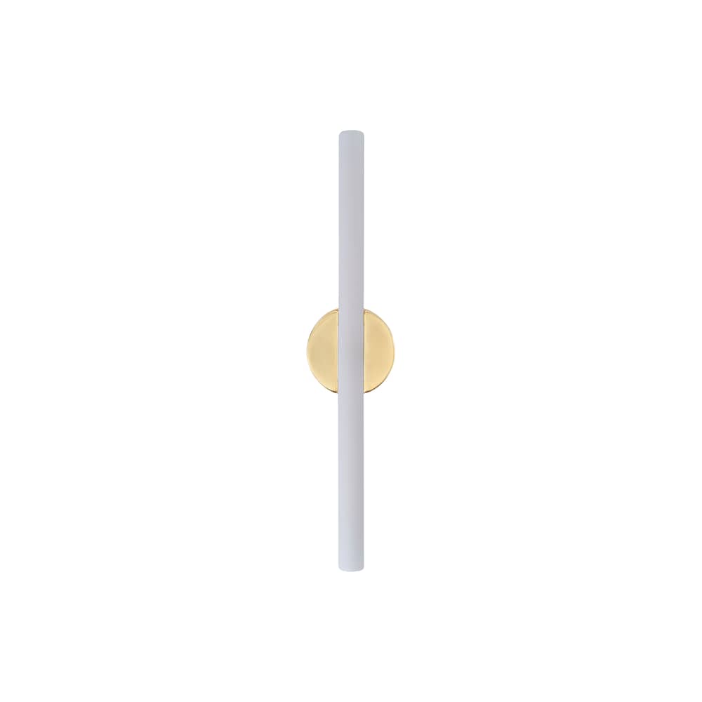 Applique salle de bains Kilter Short LED / L 50 cm - Orientable - TALA - L 50 cm / Laiton poli - Laiton massif, Verre dépoli