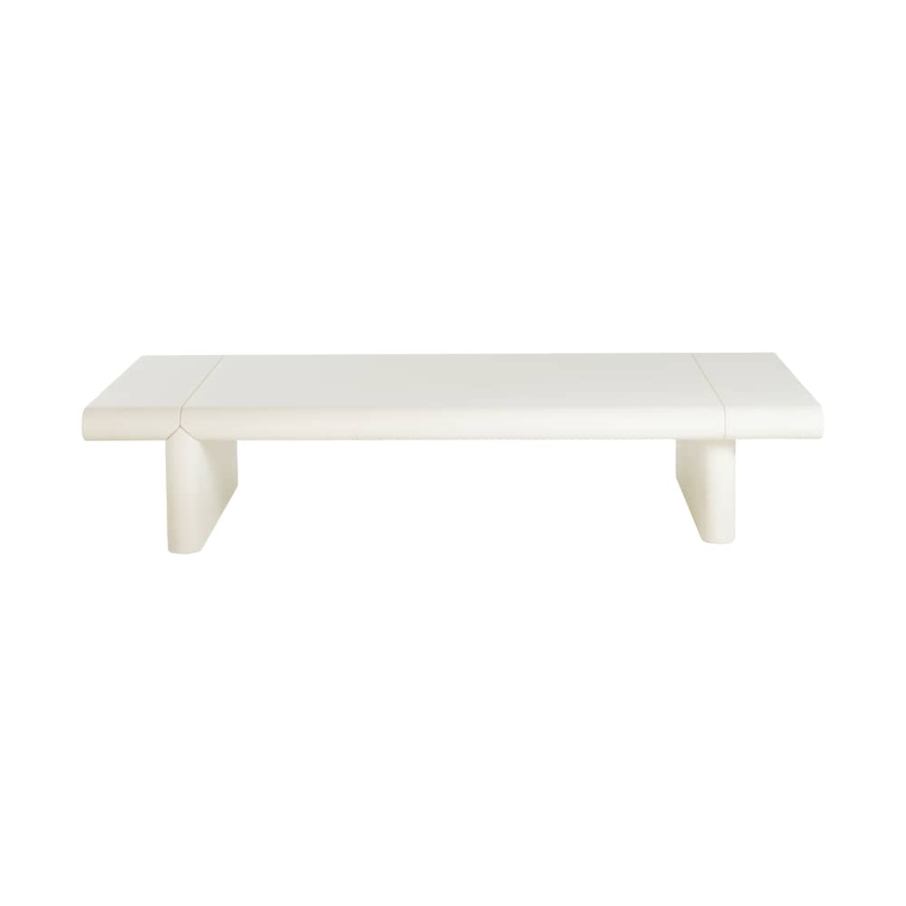 Zavolo 790 Coffee table wood white / 84 x 120 cm - Zanotta - Talc - Lacquered MDF