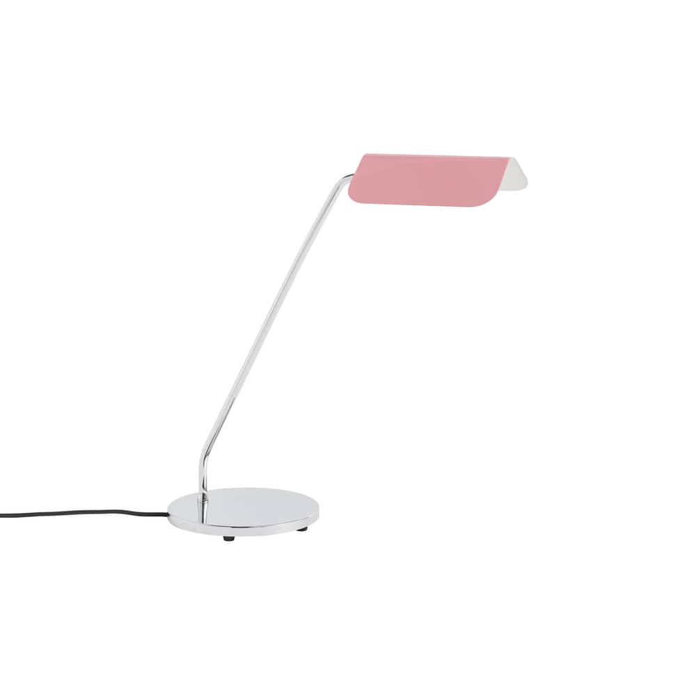 Lampada da tavolo Apex metallo rosa / Orientabile - Hay - Rosa - Acciaio cromato, Acciaio verniciato