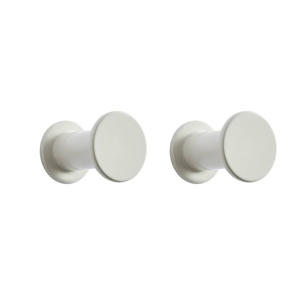 Set de 2 patères Bolt métal gris - Hay - Gris clair - Acier thermolaqué