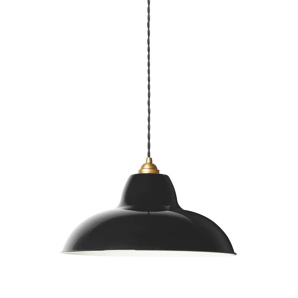 Sospensione Original 1227 Midi Wide metallo nero / Ø 40 x H 19 cm - Anglepoise - Jet Nero - Acciaio