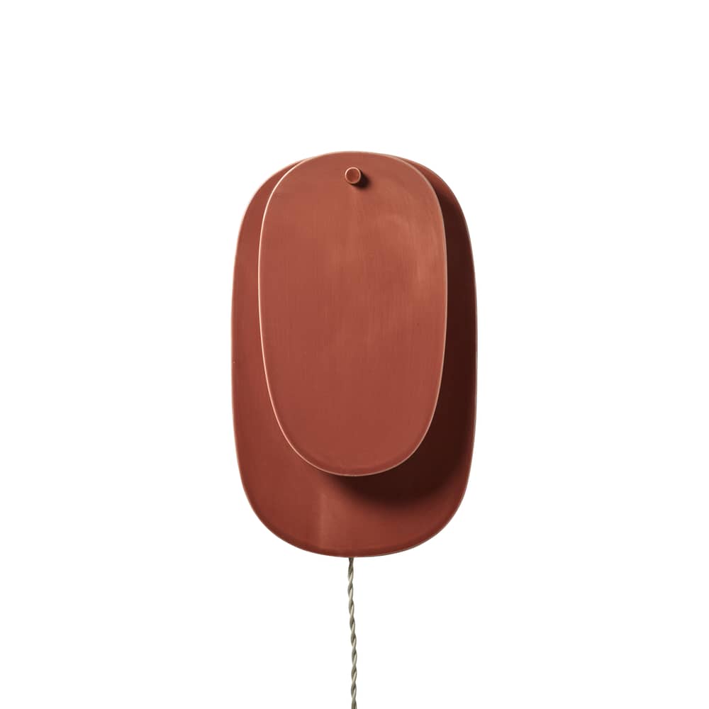 Nebula 04 Wall light with plug ceramic orange / L 29.6 x H 38.5 cm - Serax - Terracotta - Glazed ceramic