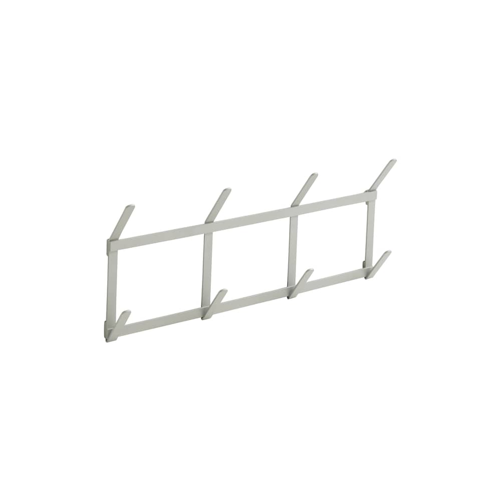Appendiabiti Tape Small metallo grigio / L 49,5 x H 22 cm - Hay - Grigio metallizzato - Acciaio