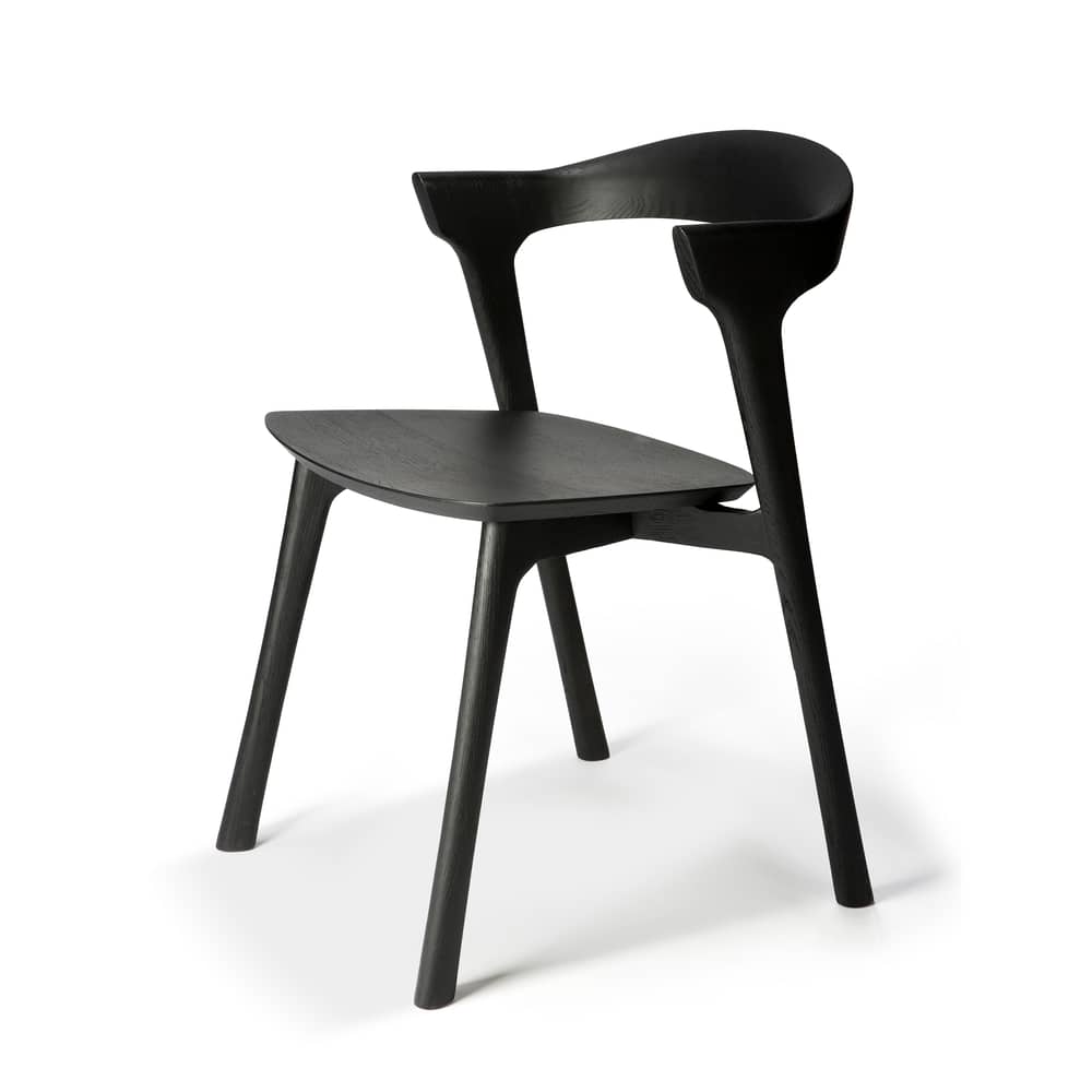 Chaise Bok Indoor bois noir / Chêne massif - Ethnicraft - Noir - Chêne massif