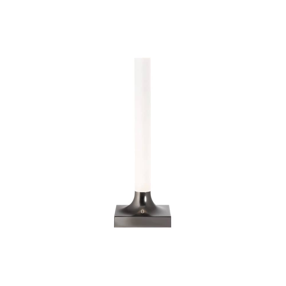 Lampe sans fil rechargeable Goodnight LED plastique métal - Kartell - Titanium mat - ABS recyclé, PMMA