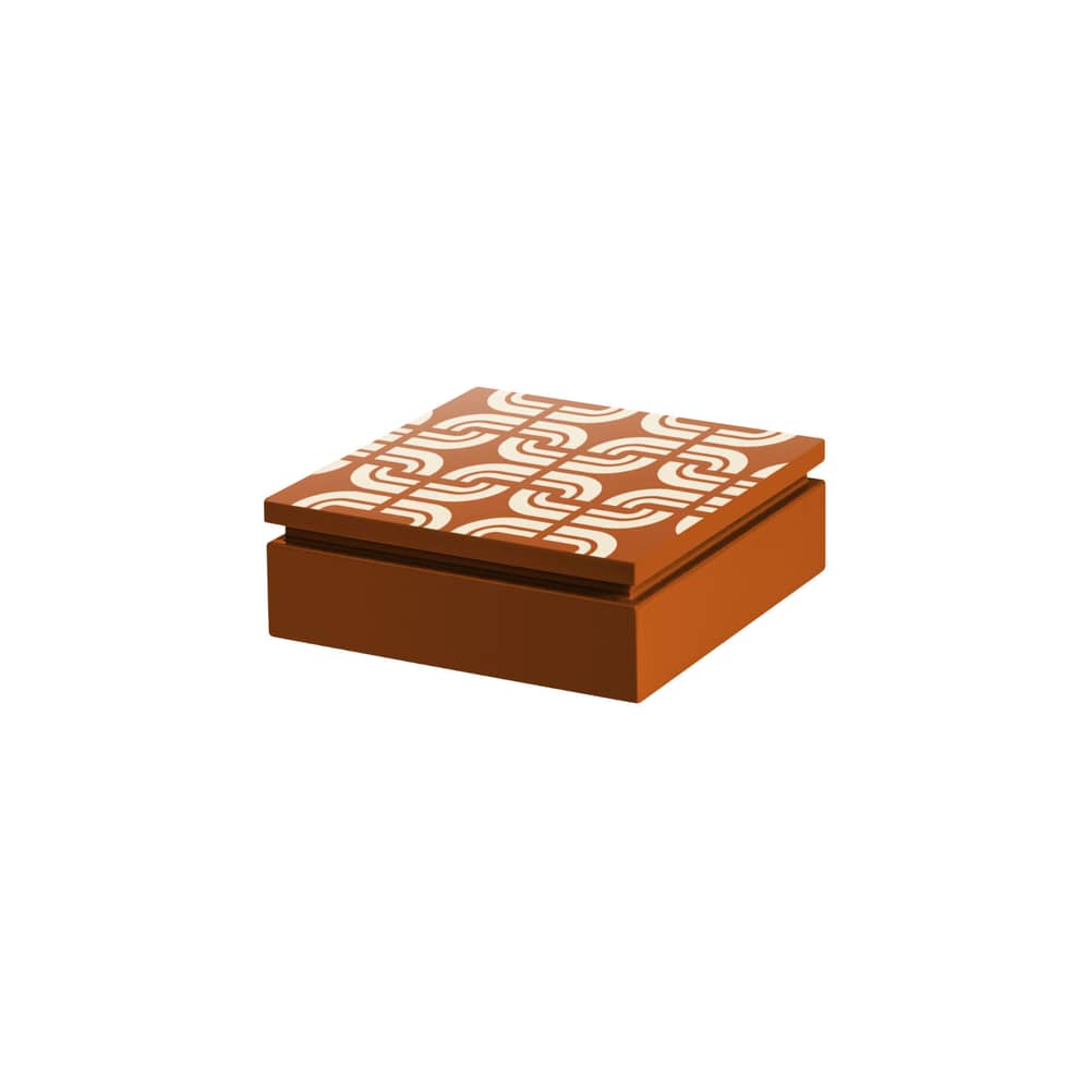Scatola Pigalle Large legno giallo / 26 x 26 cm - RED Edition - Paravento Avorio Siena - Legno laccato