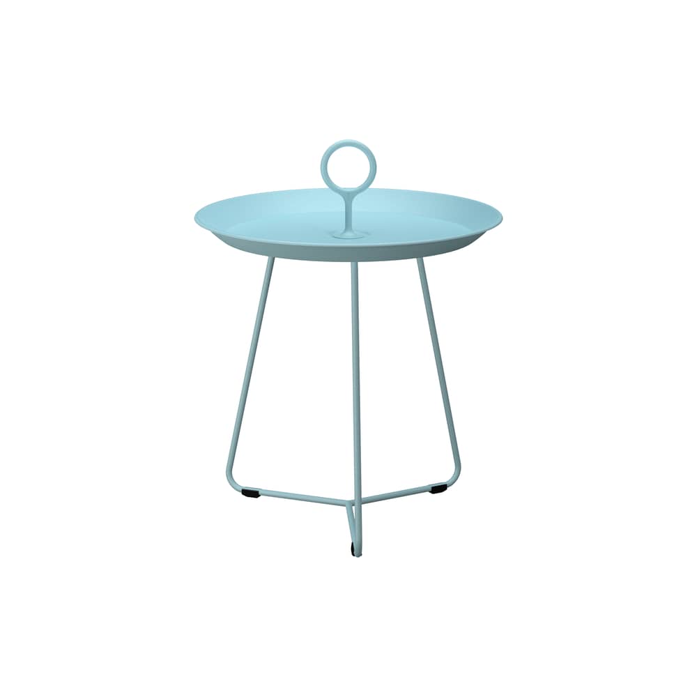 Table d\'appoint Eyelet Small métal bleu / Ø 45 x H 46,5 cm - Houe - Bleu Ice - Acier thermolaqué