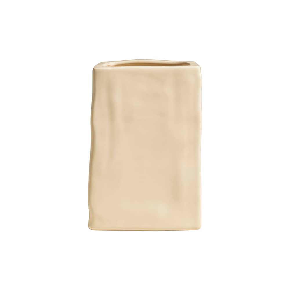 Vase Nomad keramik beige / 10 x 12 x H 18 cm - Maison Sarah Lavoine - Naturfarben - emaillierte Fayence