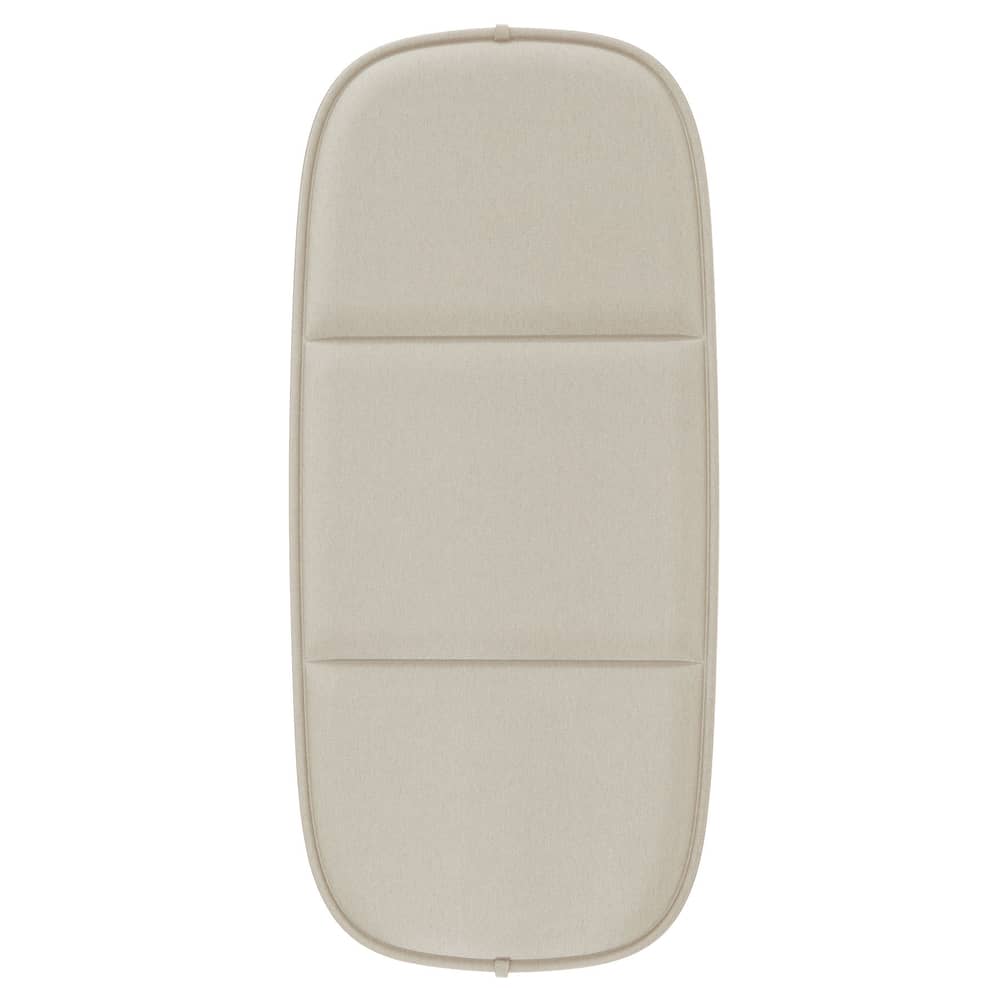 Accessoire  tissu beige blanc / Coussin d\'assise pour canapé HiRay - Recyclé - Kartell - Ecru - Polyuréthane, Tissu recyclé