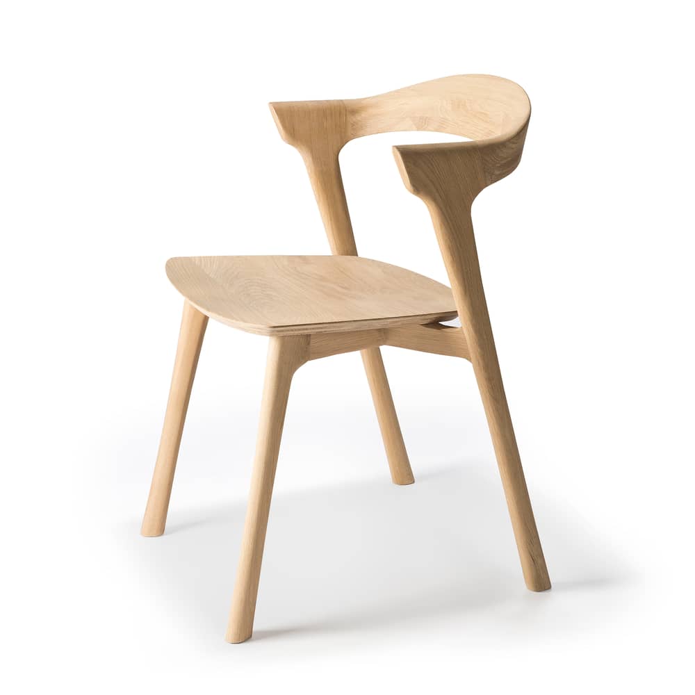 Bok Indoor Chair natural wood / Solid oak - Ethnicraft - Oak - Oiled solid oak