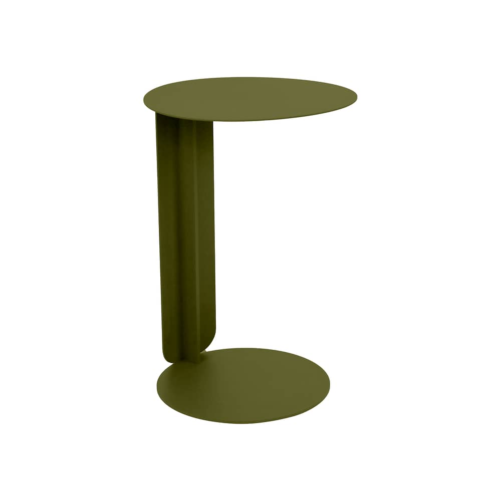 Table d\'appoint Bebop métal vert / Ø 40 x H 60 cm - Fermob - Pesto - Acier, Aluminium