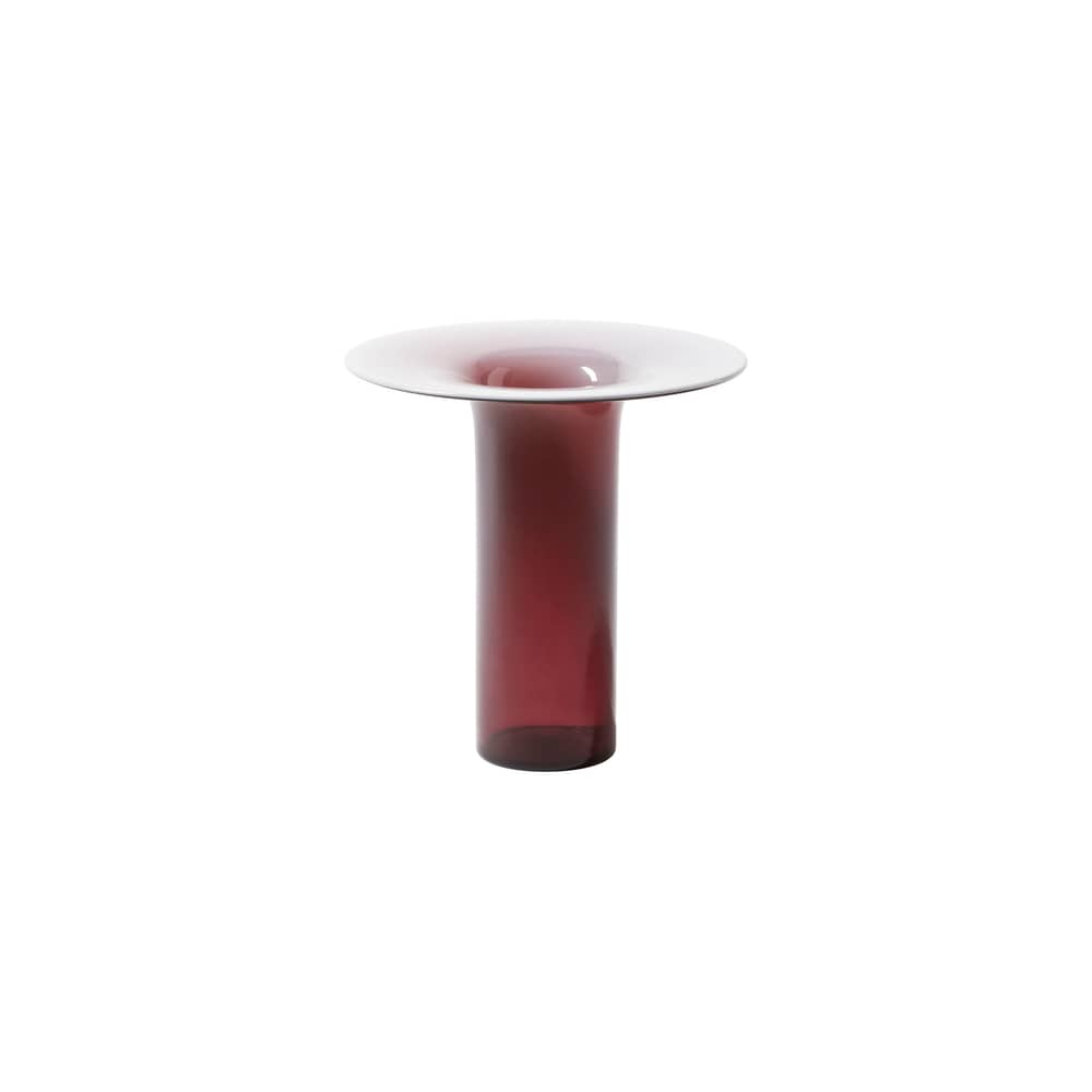 Vase Silvan Basso / Ø 24 x H 25 cm - CASSINA - Améthyste dégradé - Verre soufflé