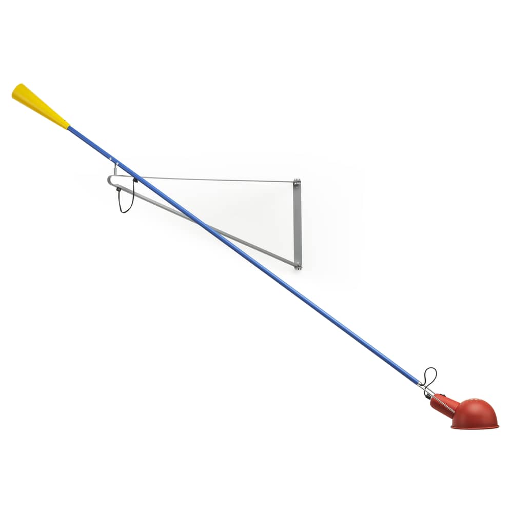 Applique con presa 265 metallo multicolore / L 205 cm - Modello del 1973 - Flos - Multicolore - Acciaio, Ghisa