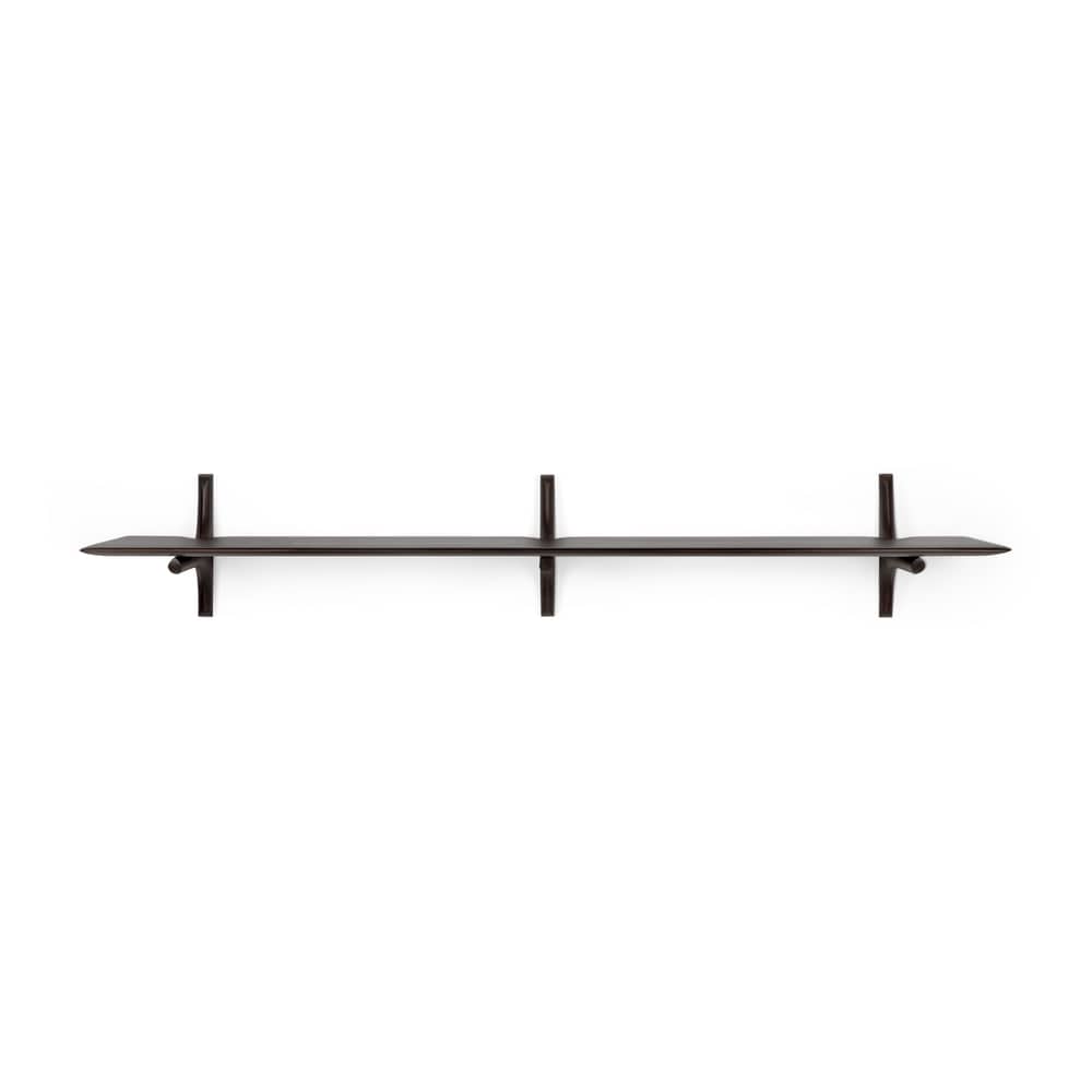 Étagère PI bois marron / L 168 cm - Acajou massif - Ethnicraft - L 168 cm / Acajou - Acajou massif teinté