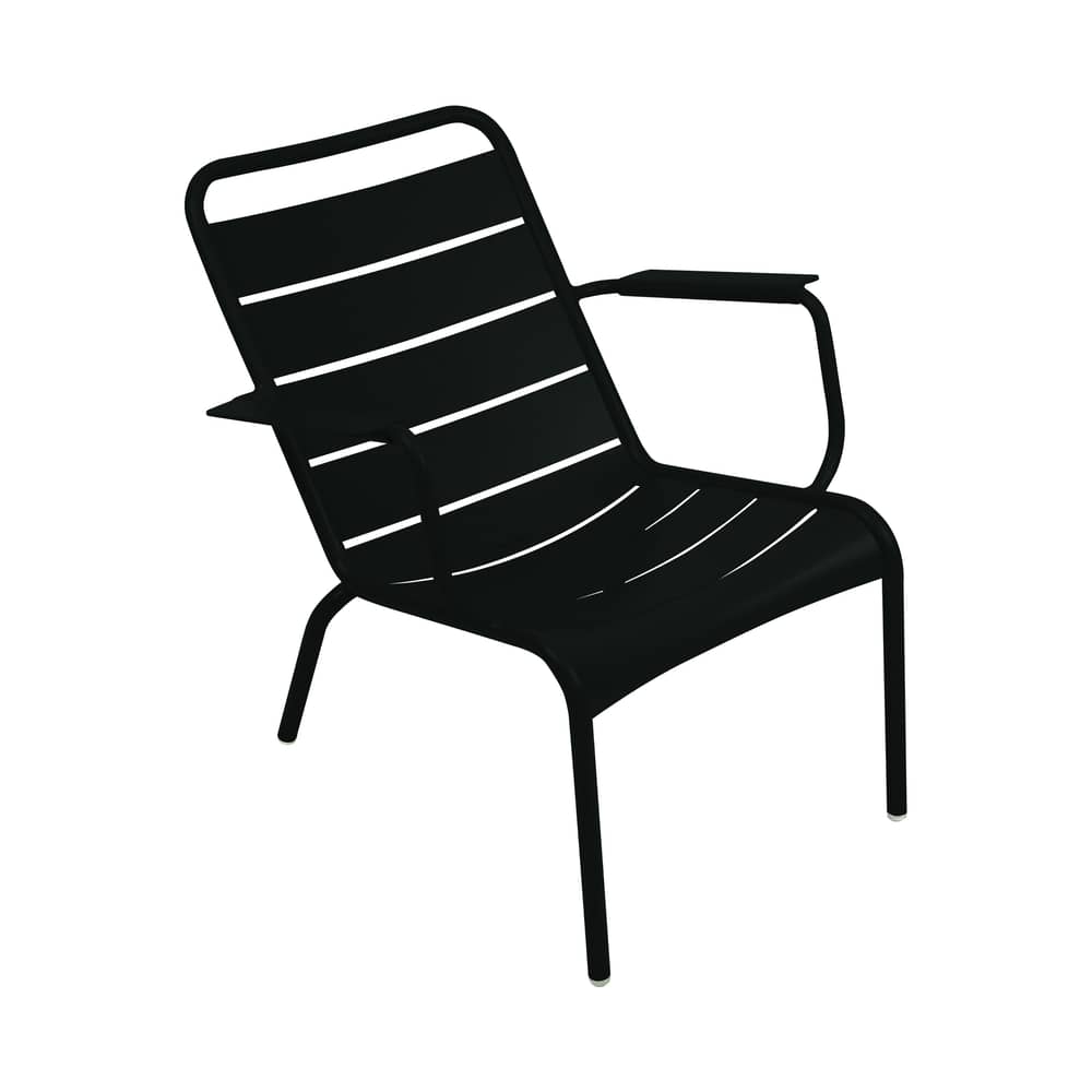 Luxembourg Lounge Sessel  - Fermob - Lakritz - lackiertes Aluminium