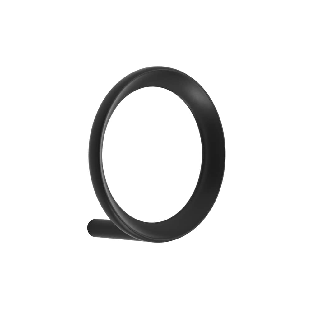 Patère Loop Medium métal noir / Ø 7,8 cm - Normann Copenhagen - Noir - Zinc
