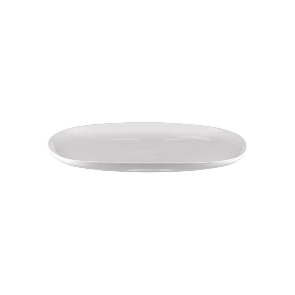 Piatto da portata Itsumo ceramica bianco / 25 x 17 cm - Alessi - Bianco - Porcellana