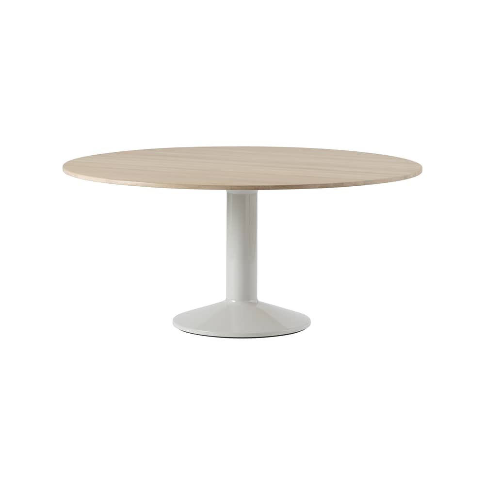 Runder Tisch Midst von Muuto - grau eiche natur