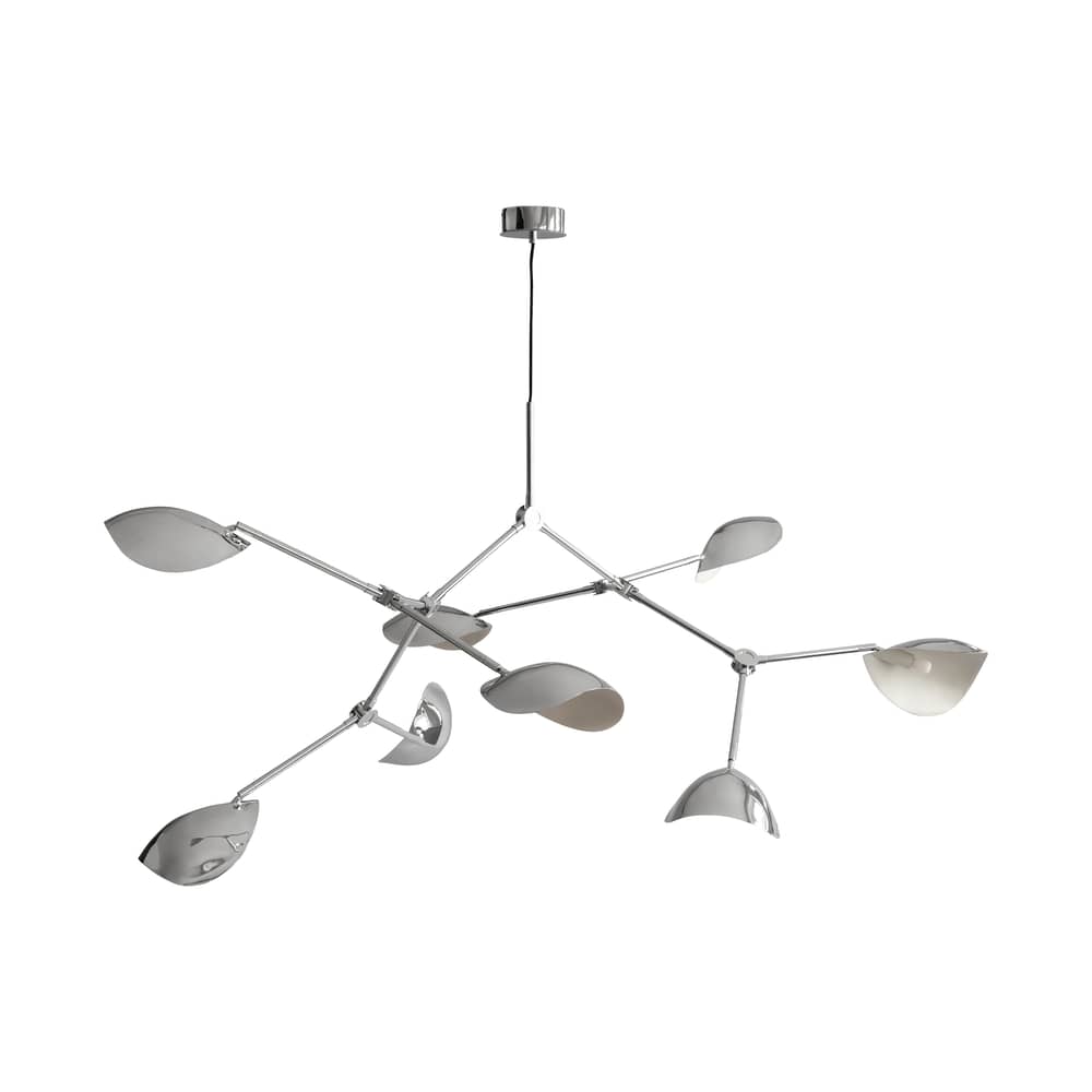 Suspension Stingray Grande / 177 x 142 cm - 101 COPENHAGEN - Chromé - Aluminium chromé
