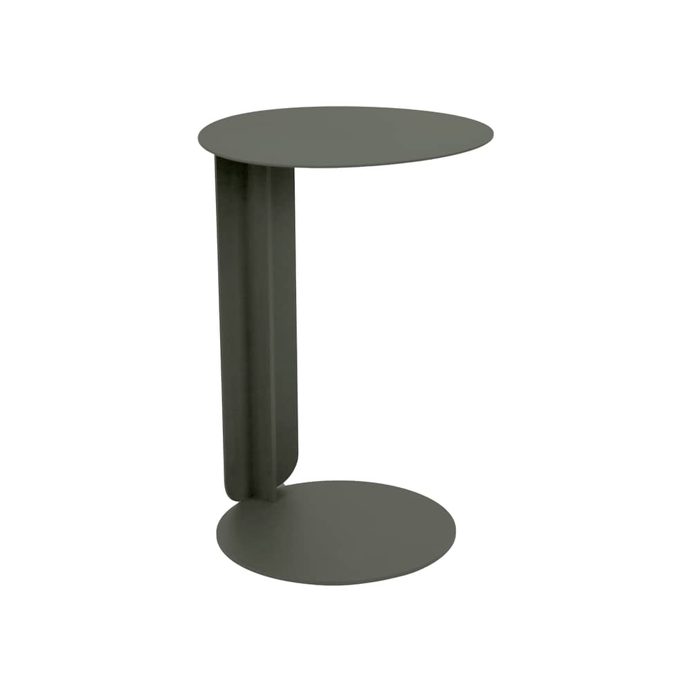 Table d\'appoint Bebop métal vert / Ø 40 x H 60 cm - Fermob - Romarin - Acier, Aluminium