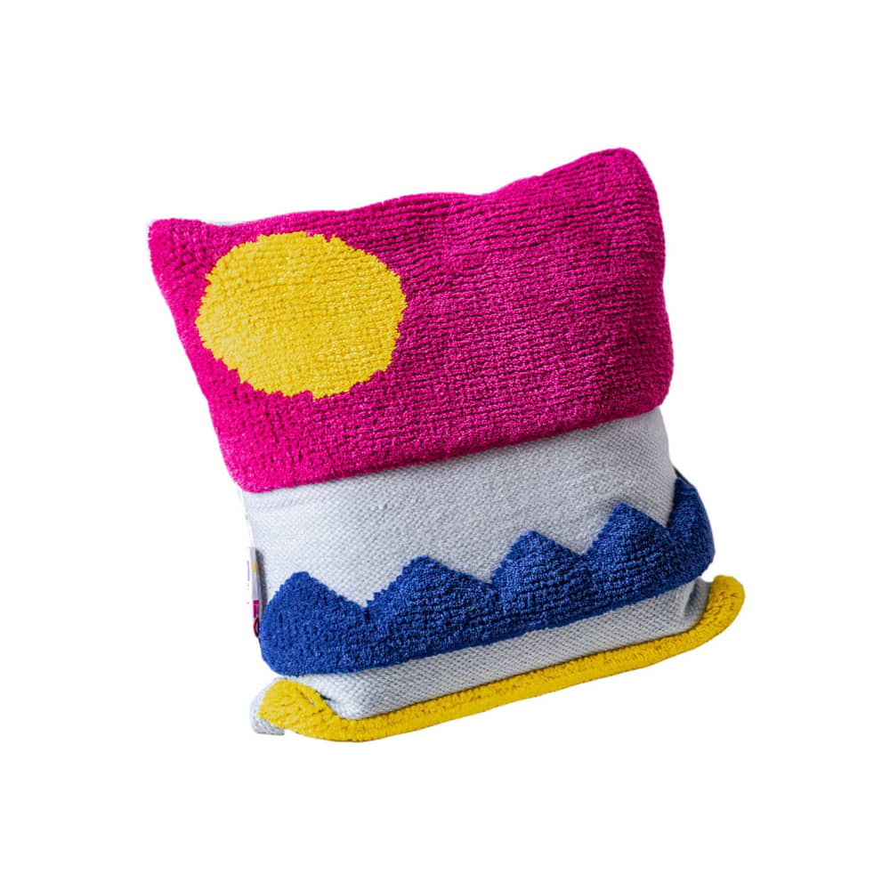 Coussin Siesta / 45 x 45 cm - Laine tissée main - COLORTHERAPIS - Siesta - Coton, Laine de Nouvelle-Zélande