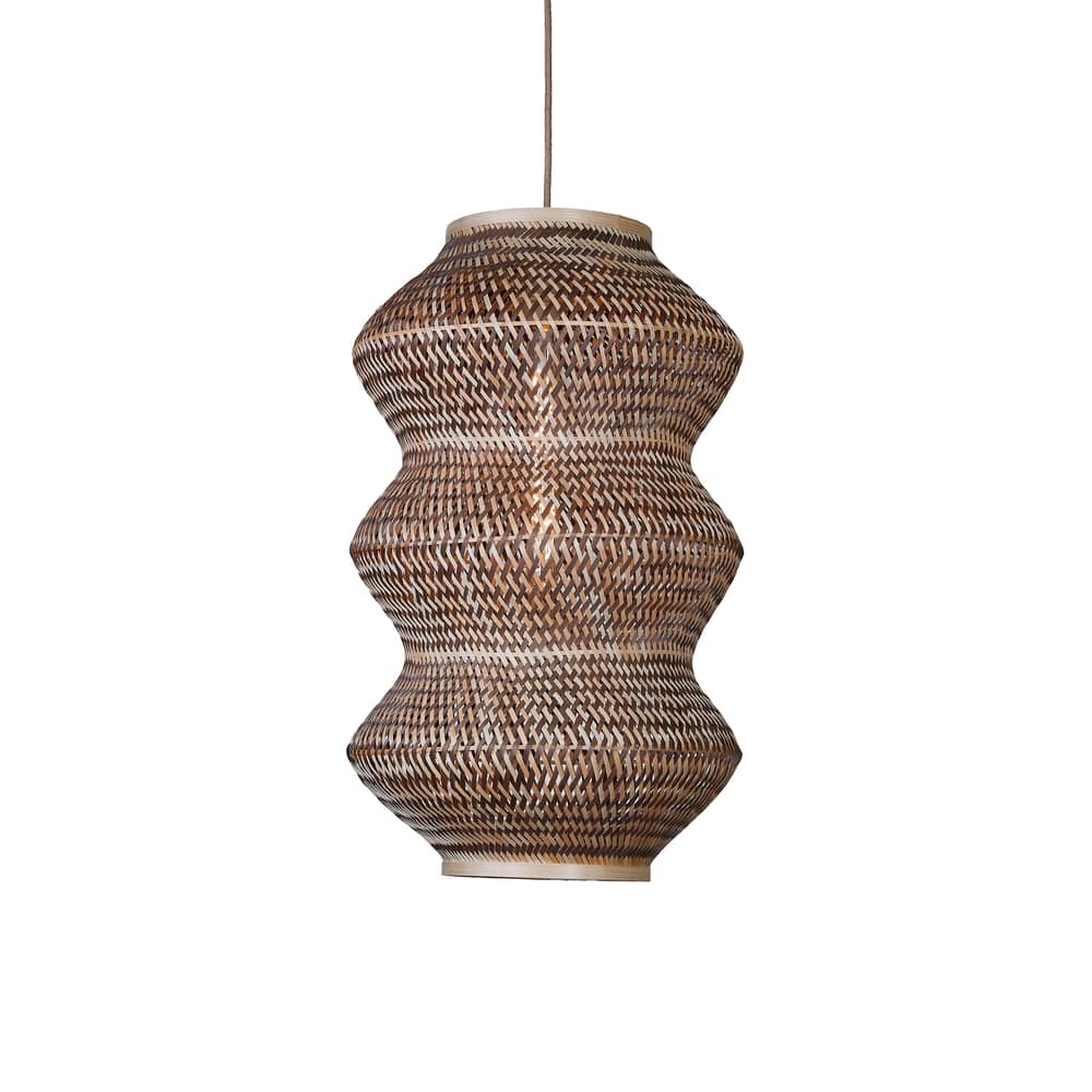 Suspension Barbados / Ø 40 x H 67 cm - Bambou - GOOD&MOJO - Marron & naturel - Bambou, Fer