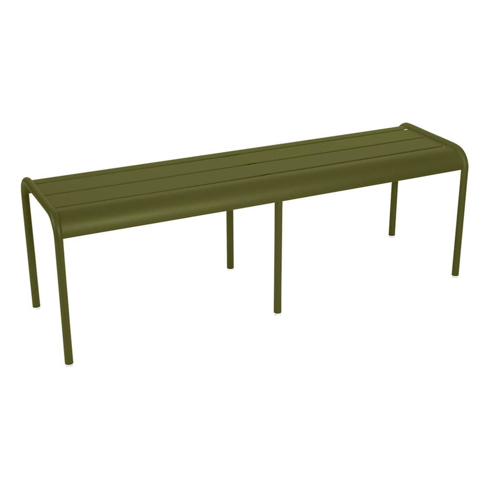 Bank Luxembourg metall grün 3/4-Sitzer / B 145 cm - Aluminium - Fermob - Pesto - Aluminium