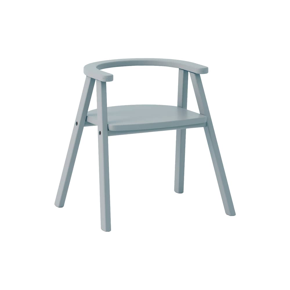 Growing Green Children\'s chair wood blue - NOBODINOZ - Sky blue - Natural beechwood