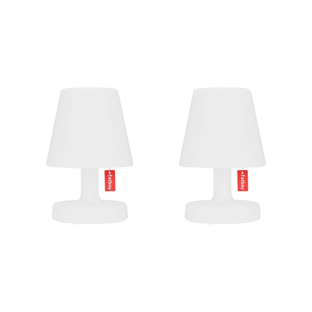 Set de 2 lampes sans fil rechargeables Edison the Petit II LED / H 25 cm - Fatboy - Blanc - Polypropylène