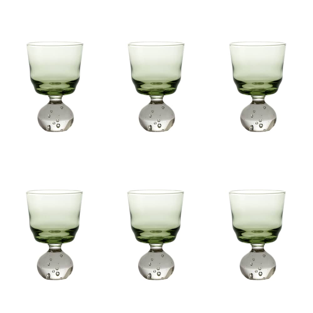 Verre à vin Eternal Snow S / Set de 6 - Ø 6,3 x H 9,5 cm - Serax - Vert - Verre soufflé