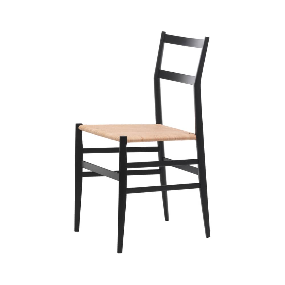 CASSINA 699 Superleggera Chair black natural rottan Made In