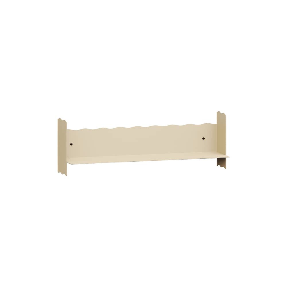 Etagère murale Pli Vague by Uchronia / L 60 x P 15 cm - TIPTOE - Beige - Acier thermolaqué