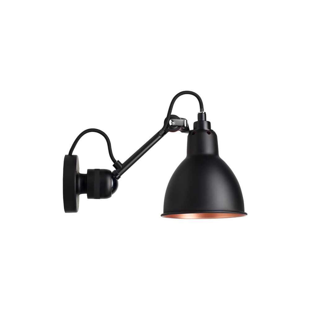 N°304 Wall light by DCW éditions - Lampes Gras - Black / copper on the inside of the diffuser - Aluminium, Steel
